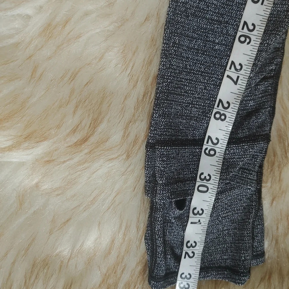 Lululemon Still Mind Tight *33" In Interlink Ice Grey Black Size 4 - Picture 8 of 8